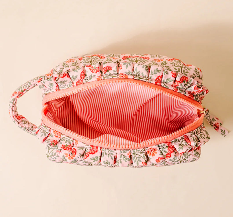Essentials Quilted Cosmetic Pouch
