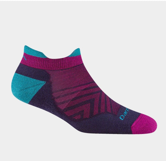 Women's Blackberry No Show Tab Running Socks