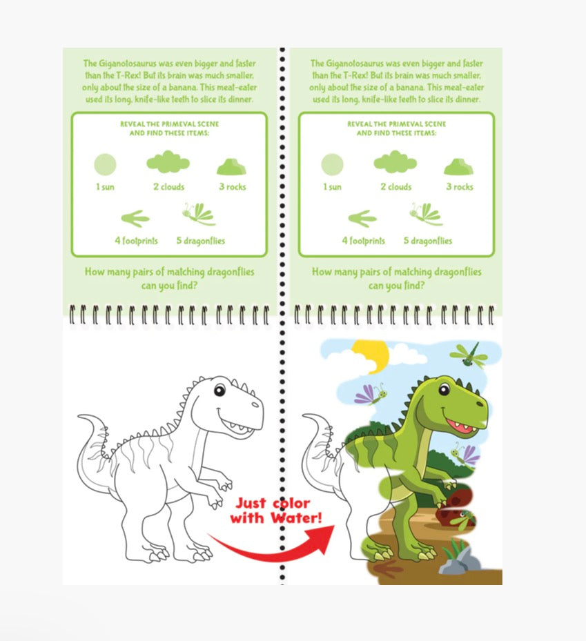 Color with Water: Dinosaurs