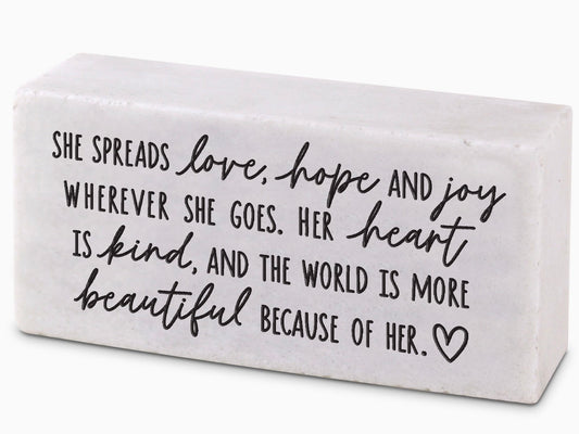 Stone Plaque: Radiant Grace
