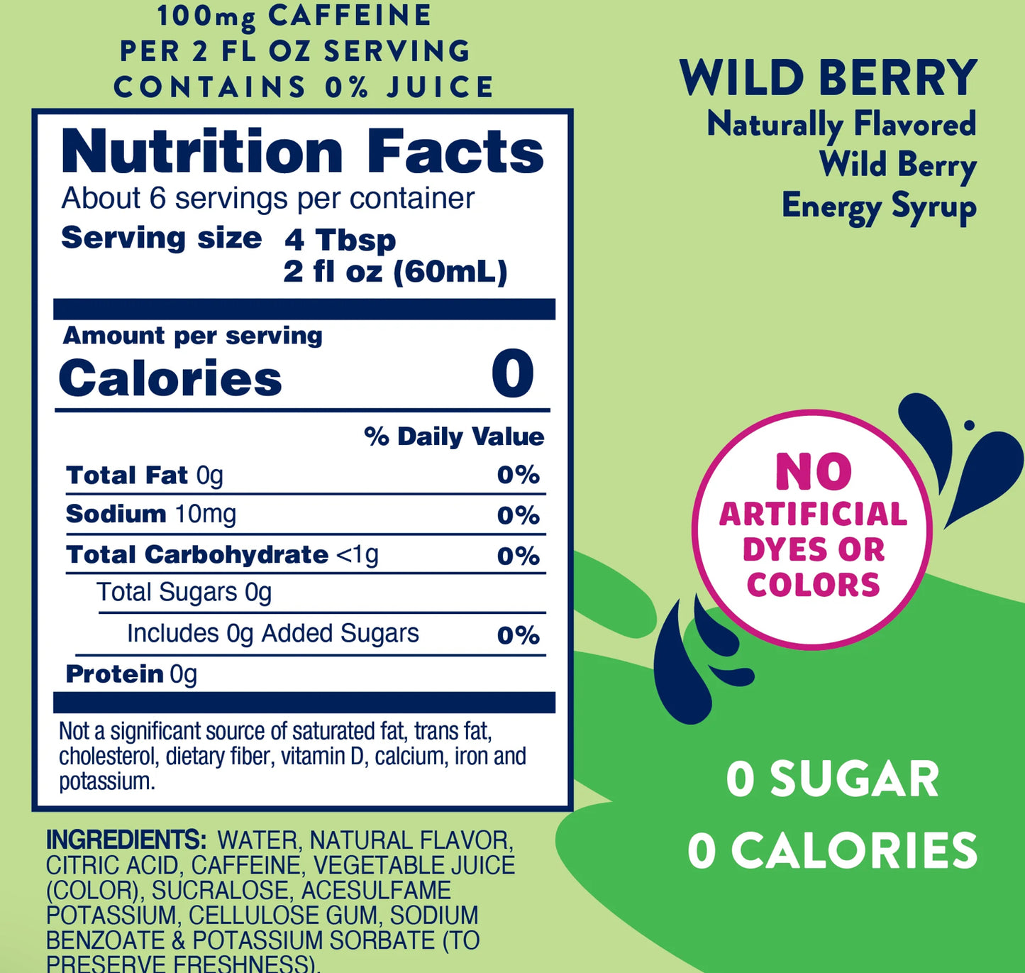 Wild Berry Energy Syrup