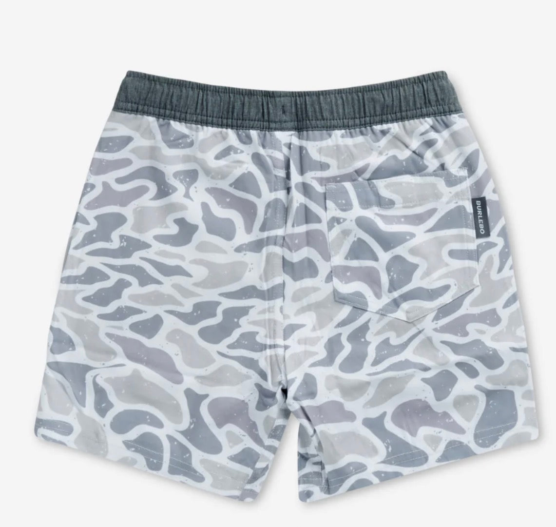 White Camo Athletic Short