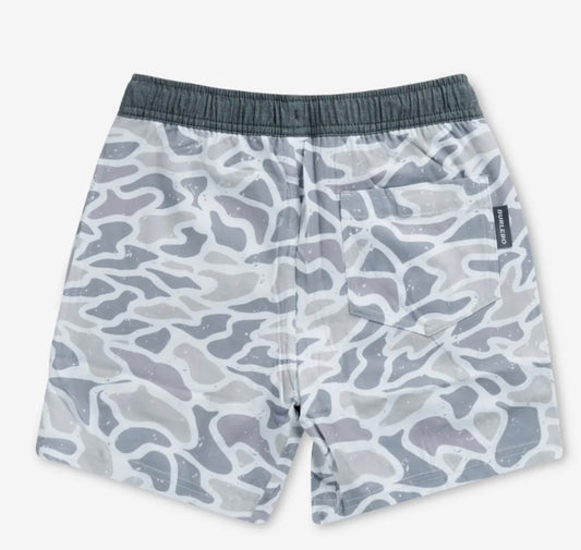 White Camo Athletic Short