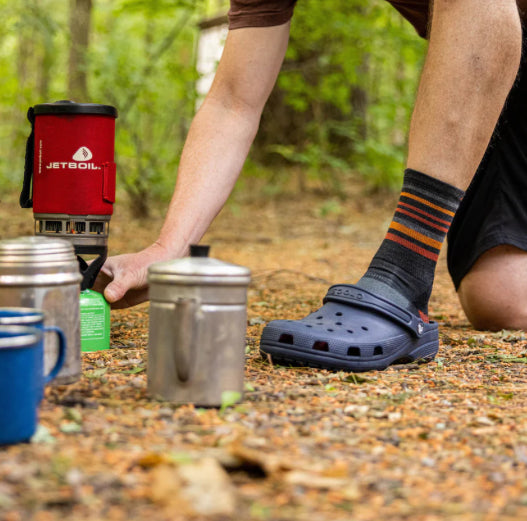 Men's Charcoal Fastpack Micro Crew Hiking Socks