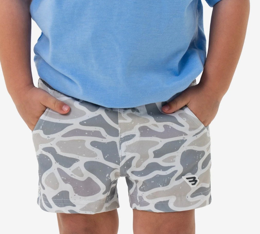 White Camo Athletic Short