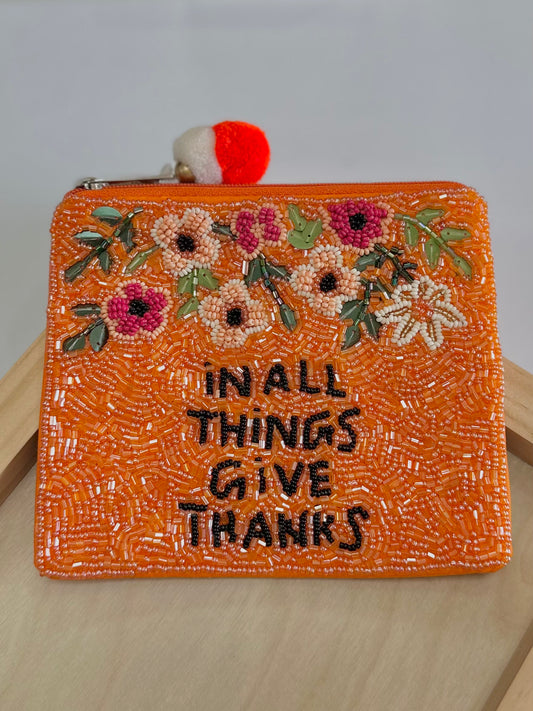Coin Pouch: Give Thanks