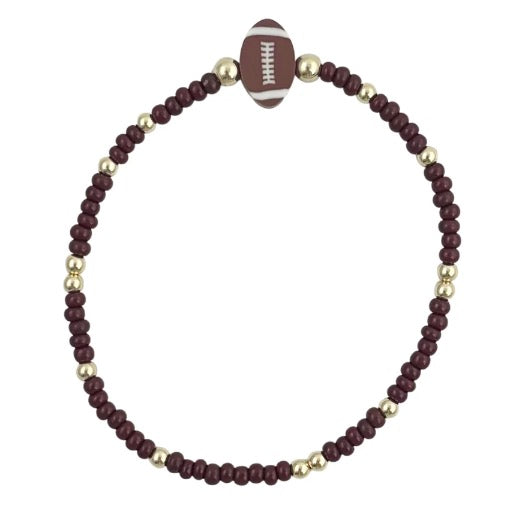Game Day Football Bracelet