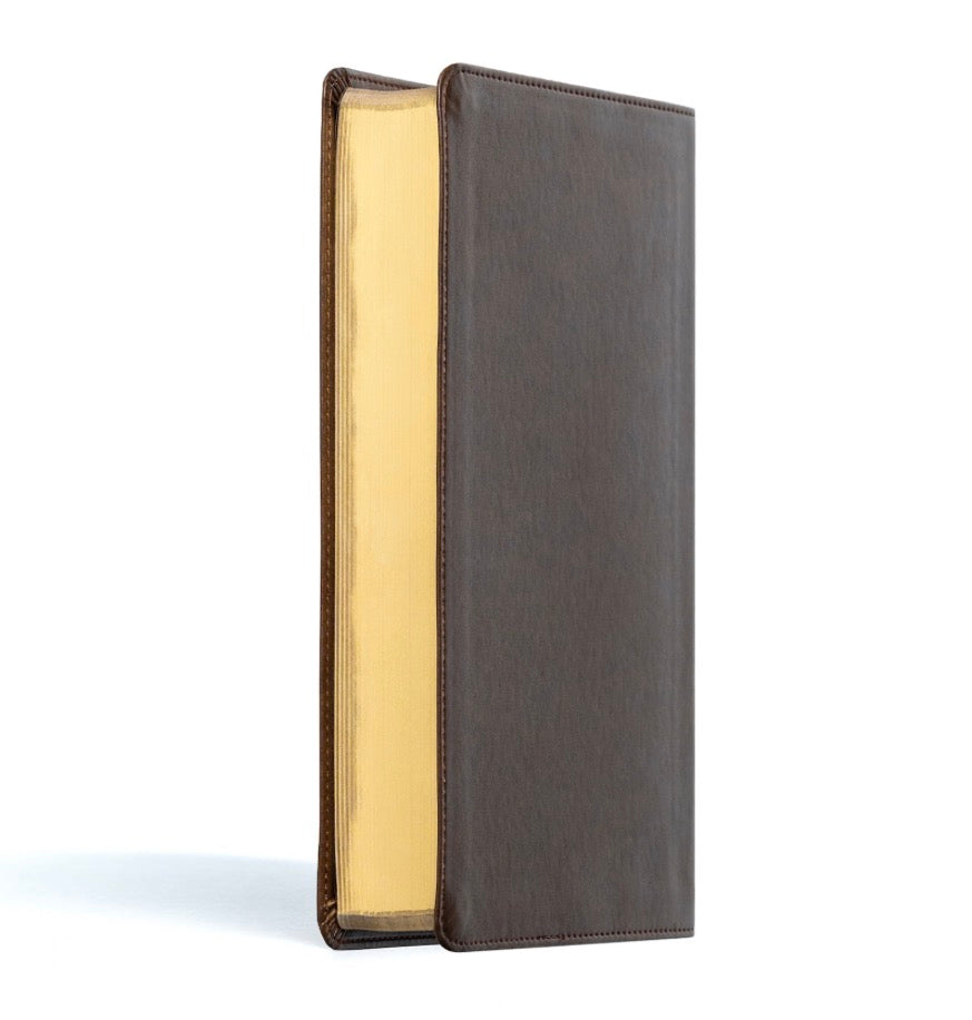 CSB Castaway Walnut Bible