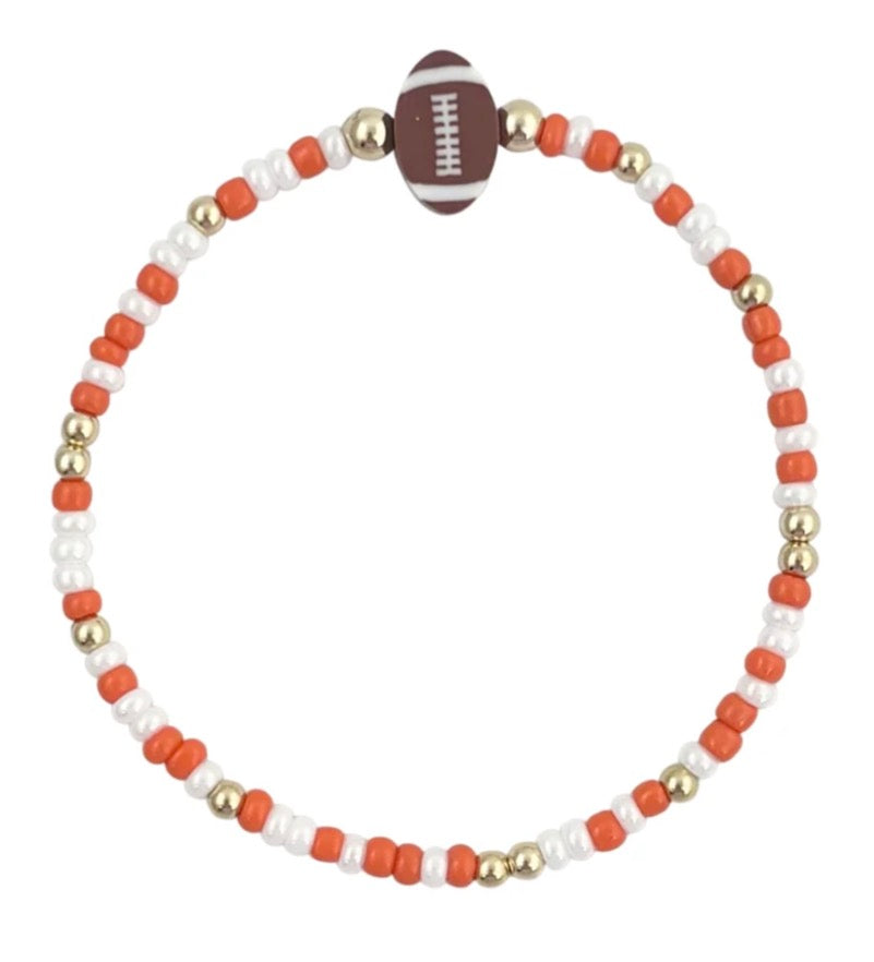 Game Day Football Bracelet