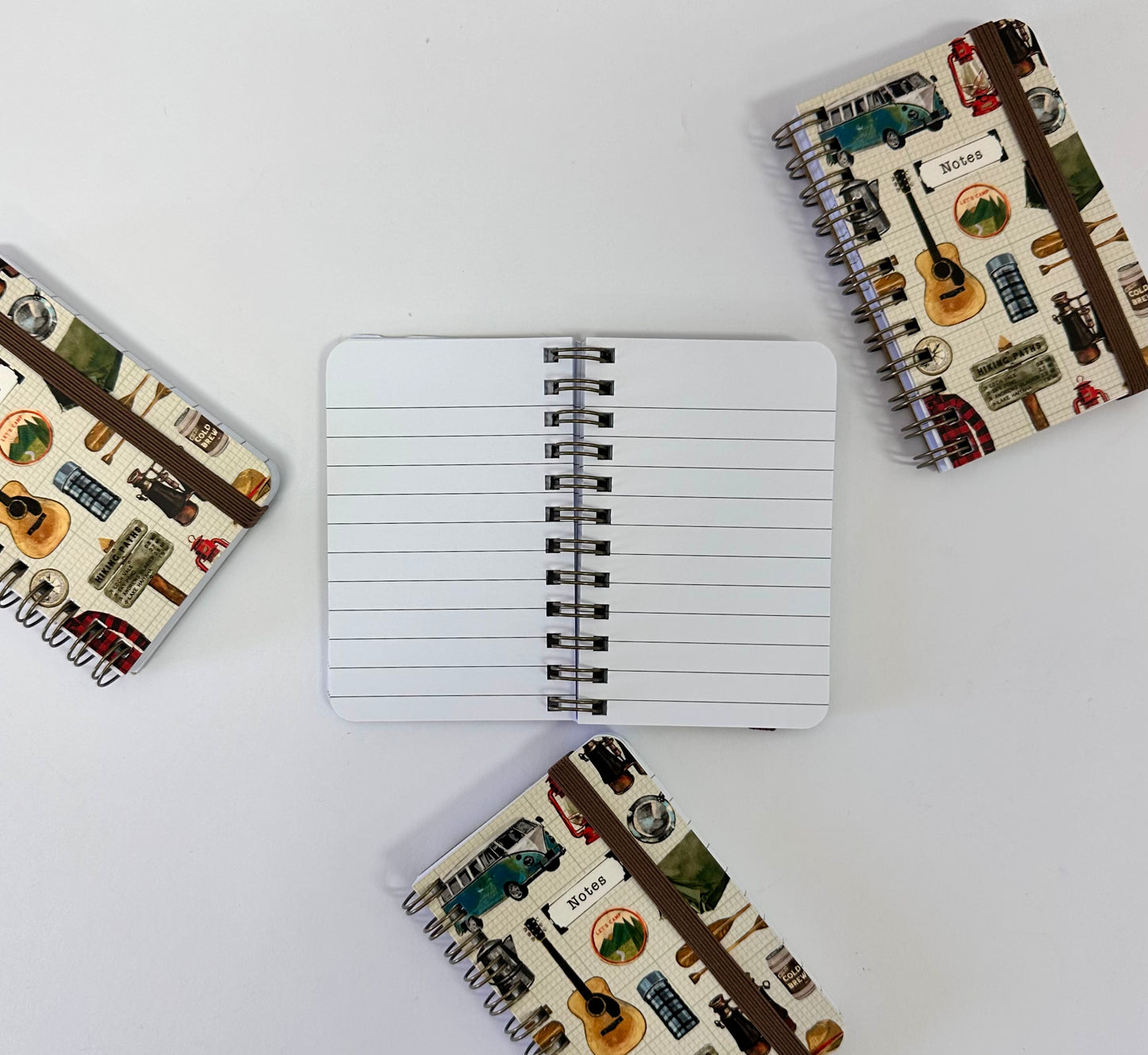 Retro Notes Spiral Pocket Notebook
