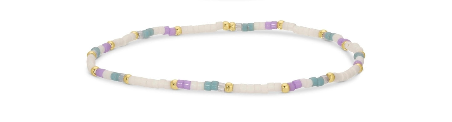 Purple Miyuki Delica Bracelet