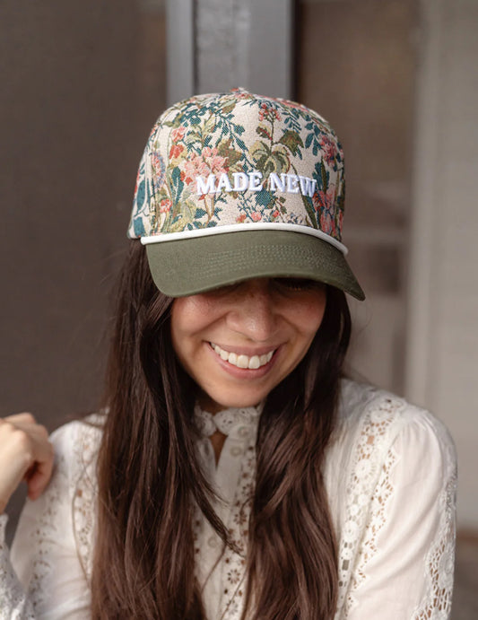 “Made New" Embroidered Hat