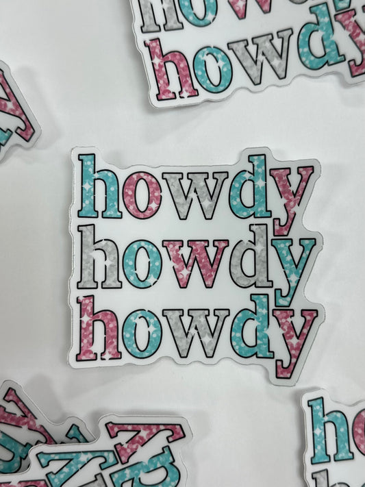 Howdy Sticker