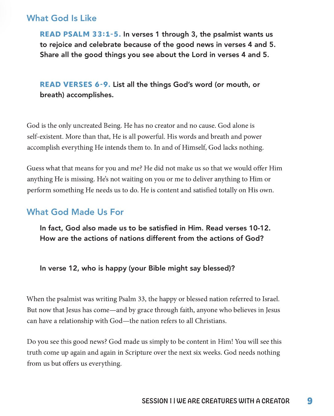 Created on Purpose Teen Bible Study