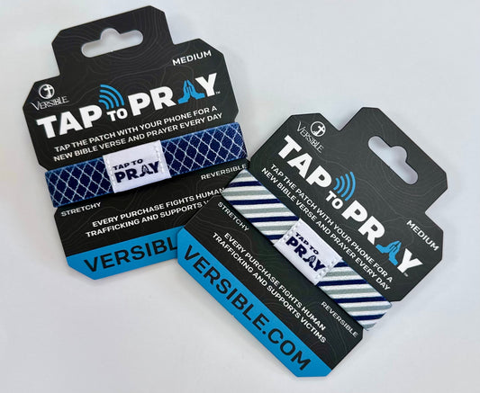 Tap to Pray Wristbands- Graphite Ink