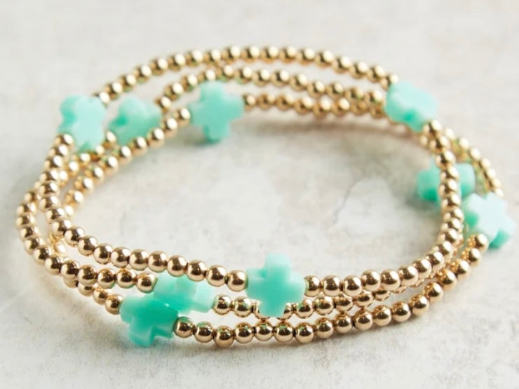 Colorful Cross Bracelet