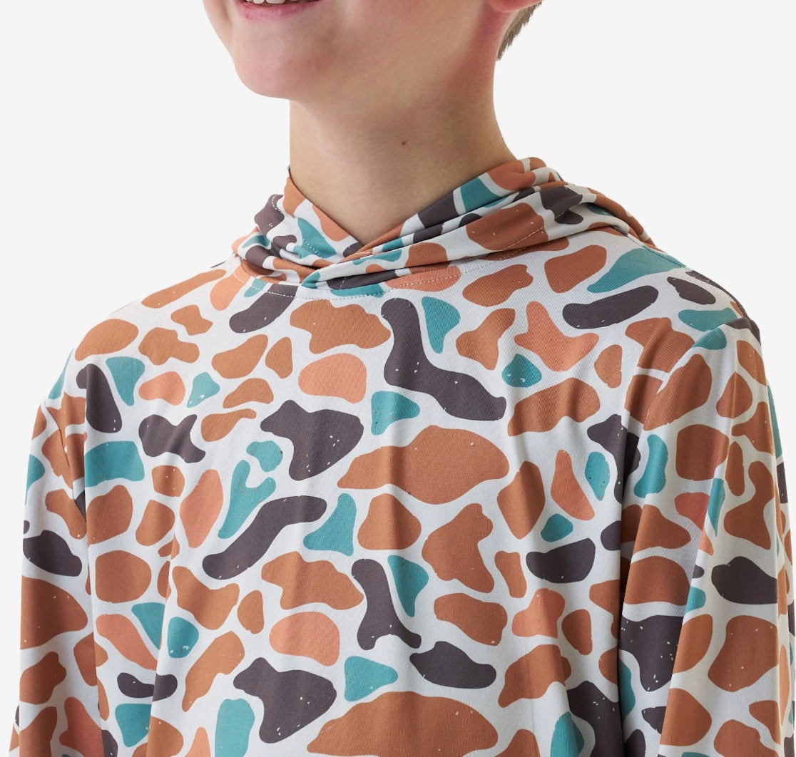 Bayside Camo Performance Youth Hoodie