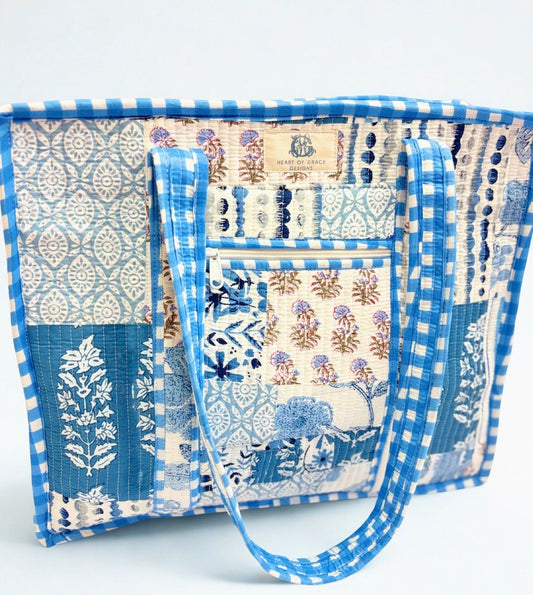 Bleu Chapelle Tote