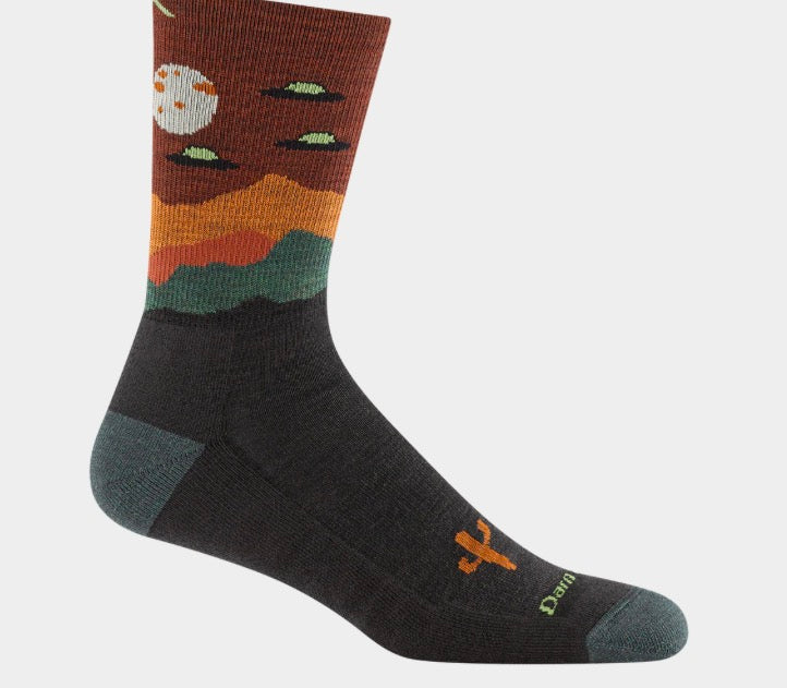 Walnut Spaced Out Micro Crew Hiking Socks
