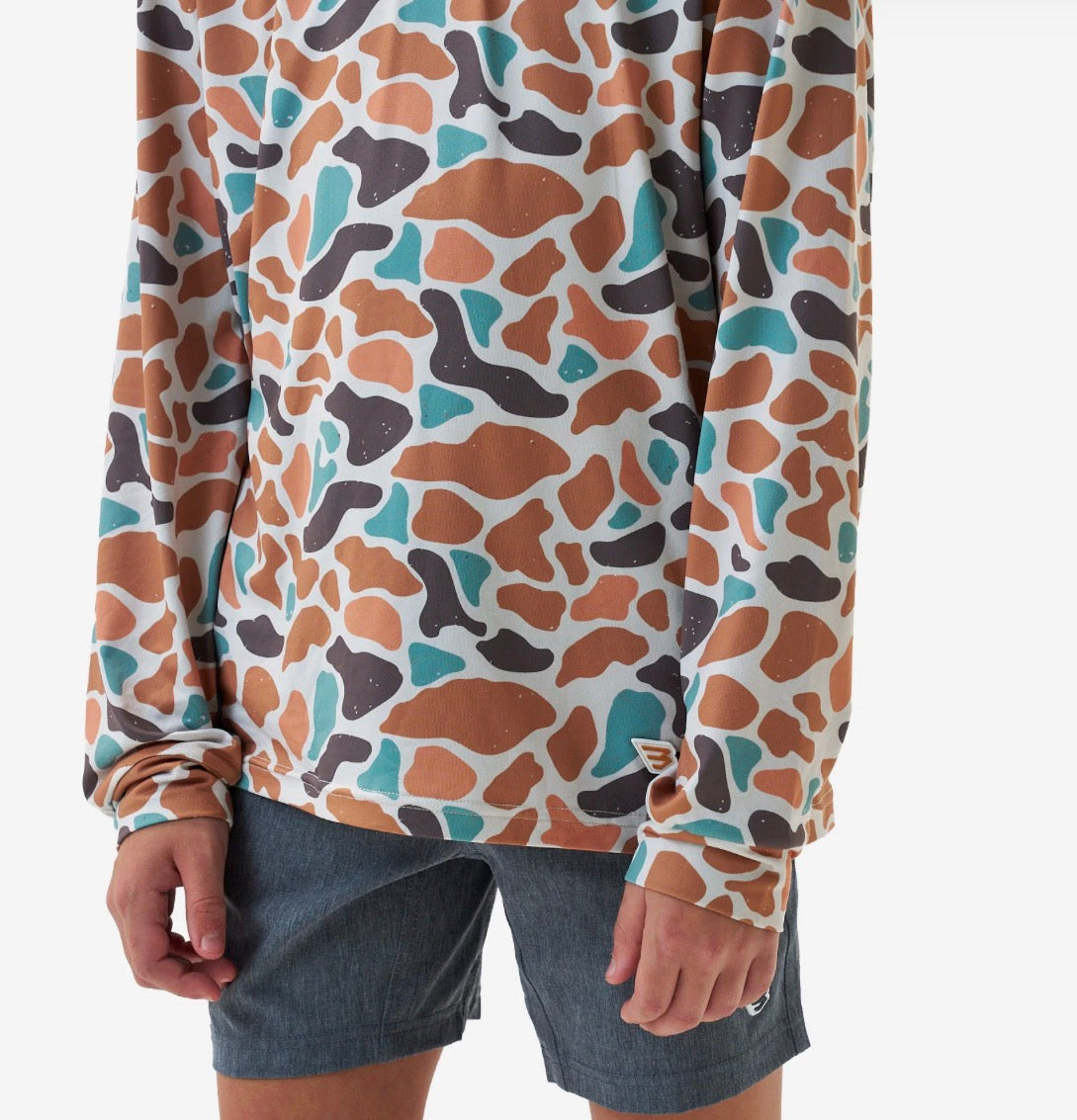 Bayside Camo Performance Youth Hoodie