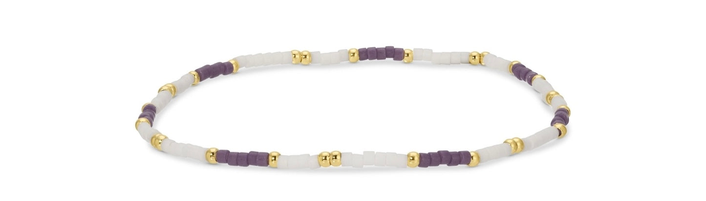 Purple Miyuki Delica Bracelet