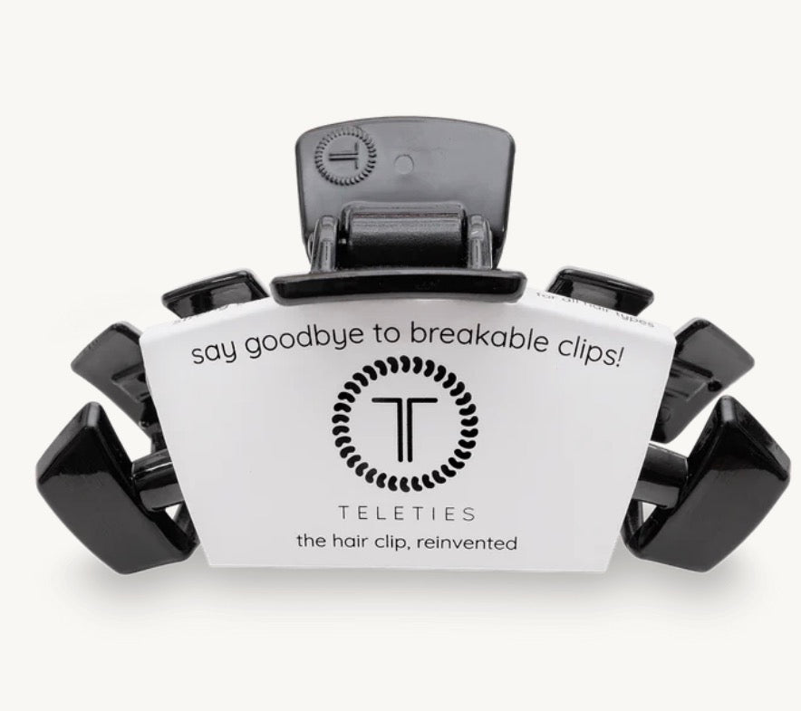 Classic Small Jet Black Hair Clip