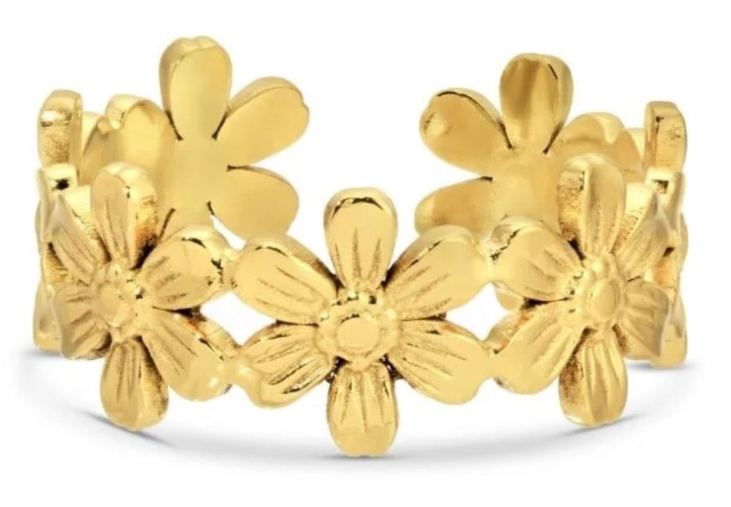 Floral Band Ring