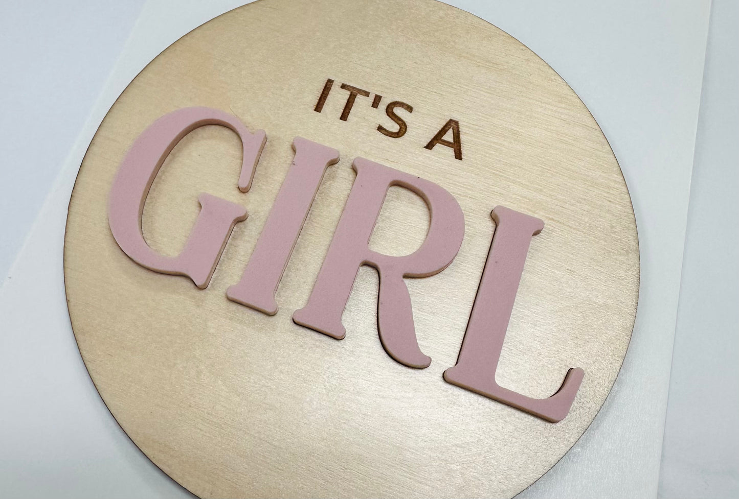 Gender Reveal Announcement Sign | It’s a Girl
