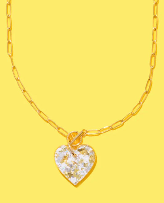 Confetti Heart Necklace