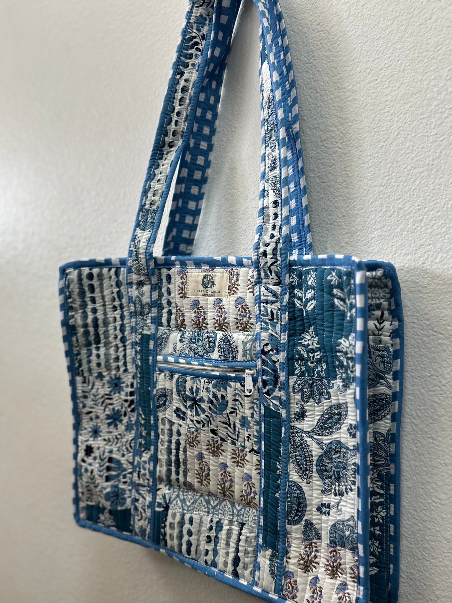 Bleu Chapelle Tote