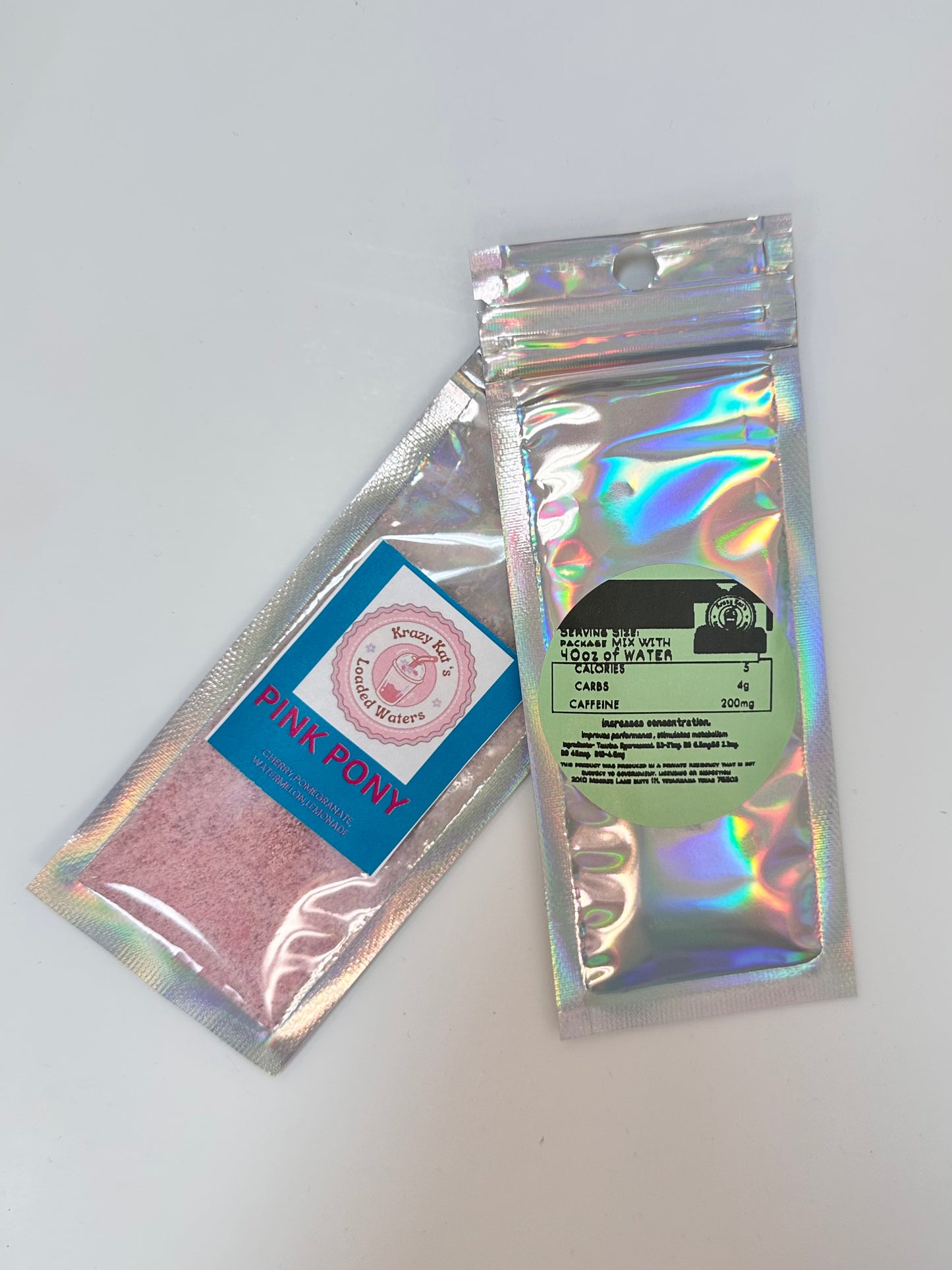 Caffeine Loaded Water Packets