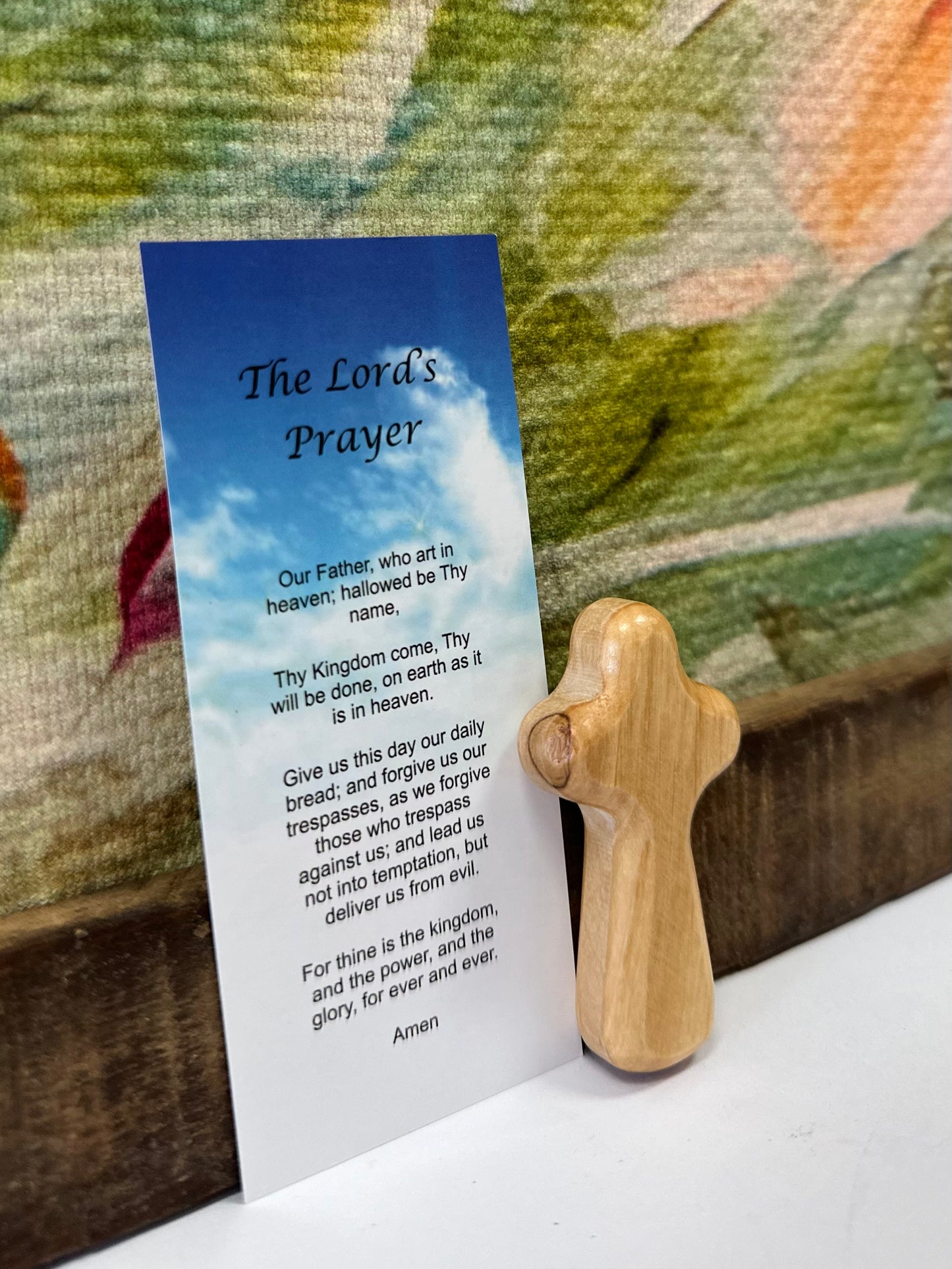 Olive Wood Prayer Cross