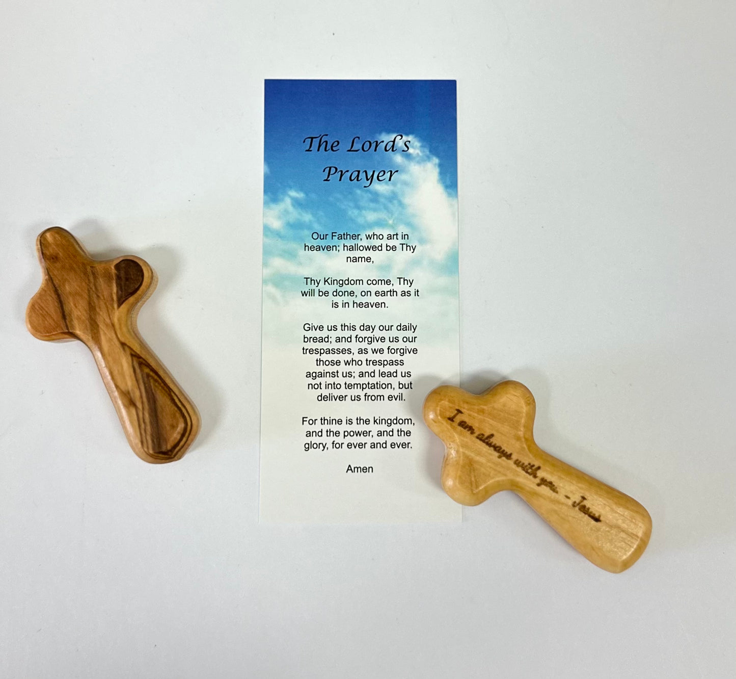 Olive Wood Prayer Cross