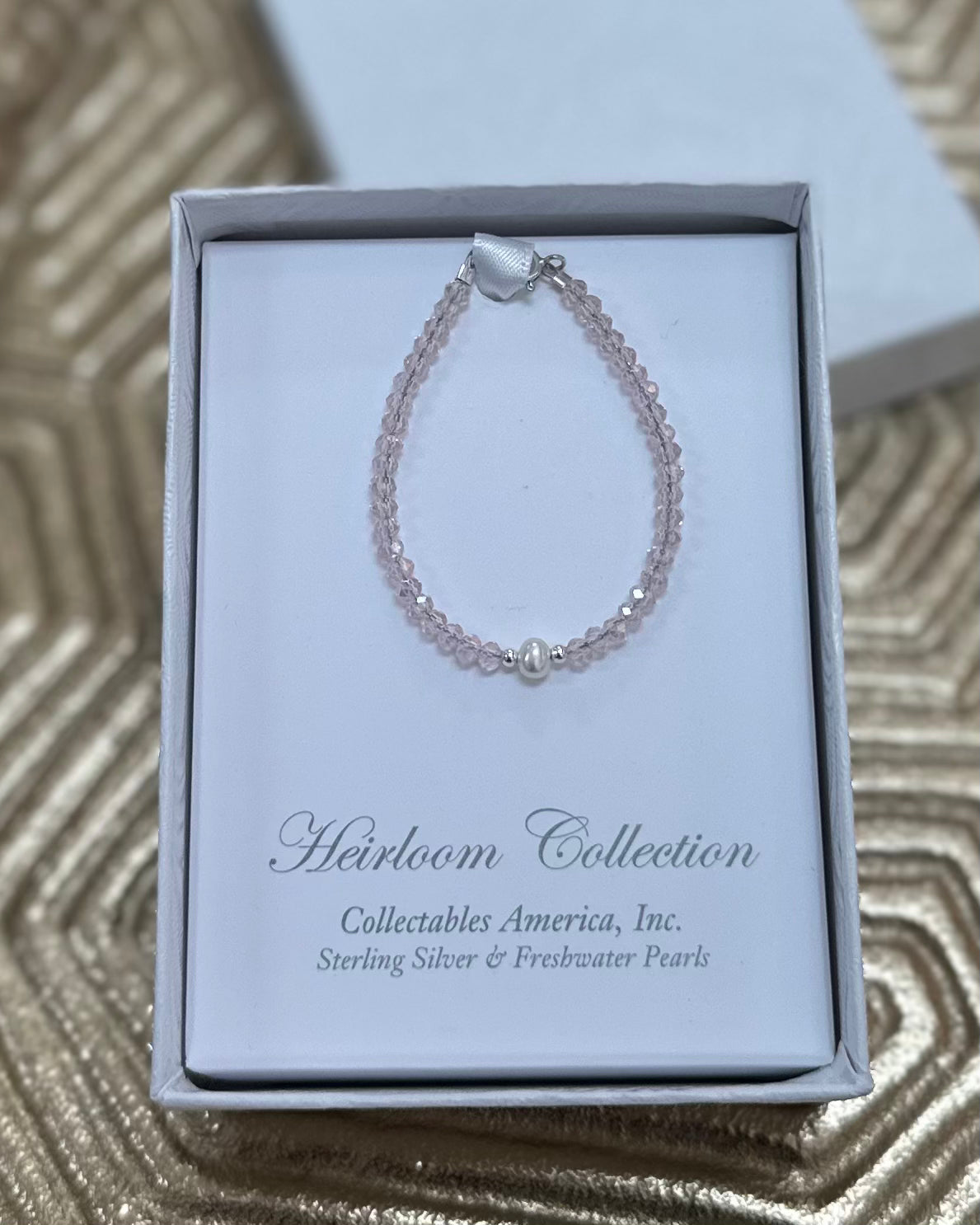 Infant Pink Pearl Bracelet