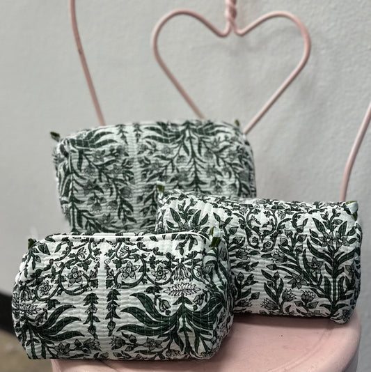 Verdant Meadow Cosmetic Bags