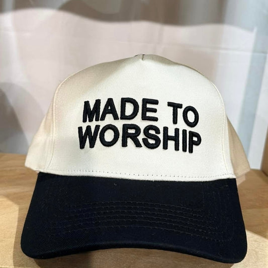 “Made To Worship” Embroidered Hat