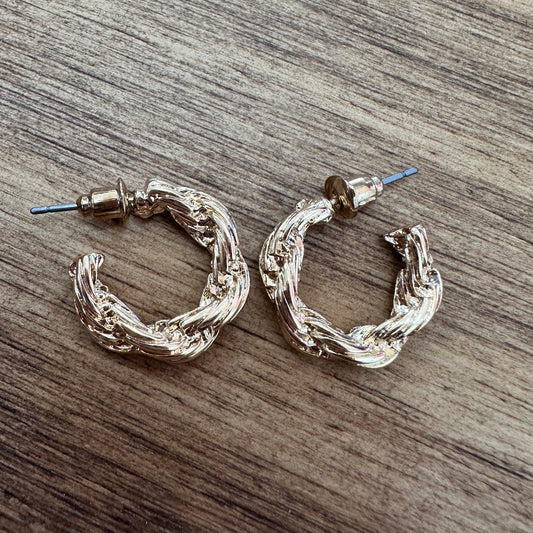 Braided Hoop Earrings