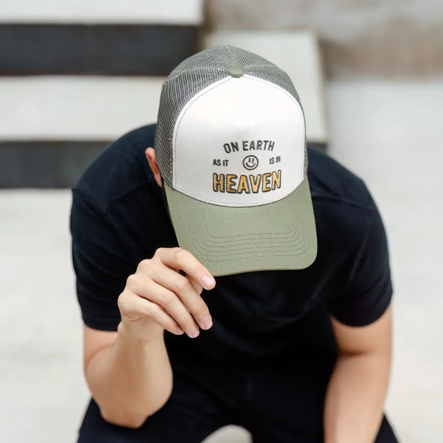 “On Earth as it is in Heaven" Embroidered Hat