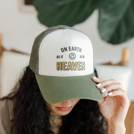 “On Earth as it is in Heaven" Embroidered Hat