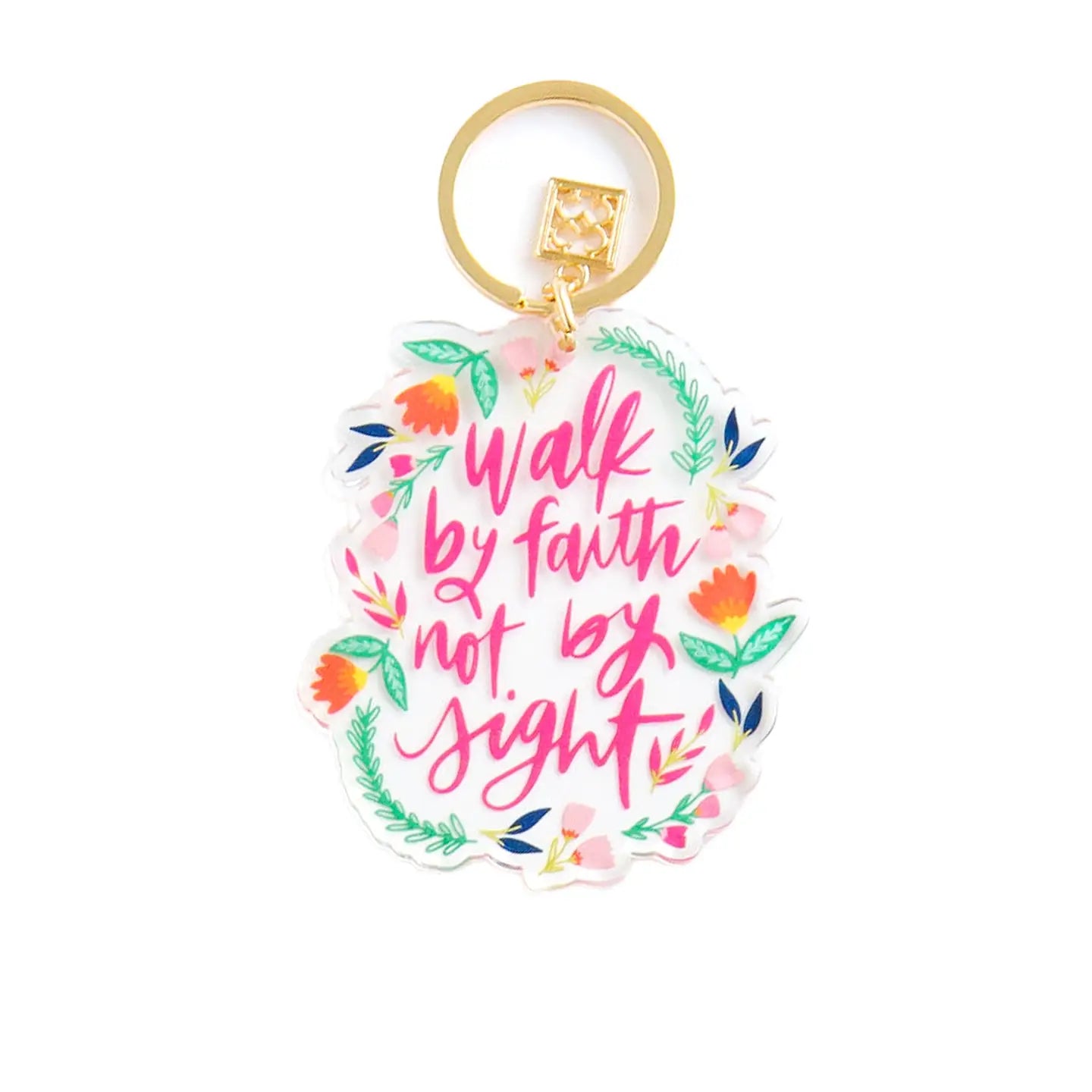 Acrylic Keychain | Walk By Faith