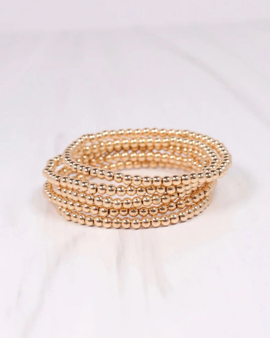 Beaded Gold Bracelet