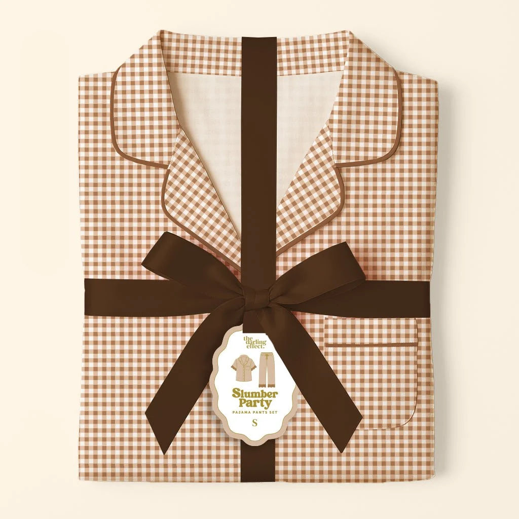 Maple Gingham Sweet Dreams Pajama Pants Set