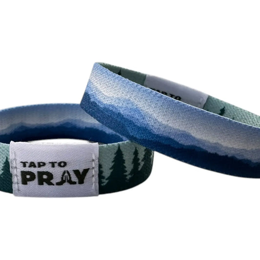 Tap To Pray Wristbands - Mountains & Forests