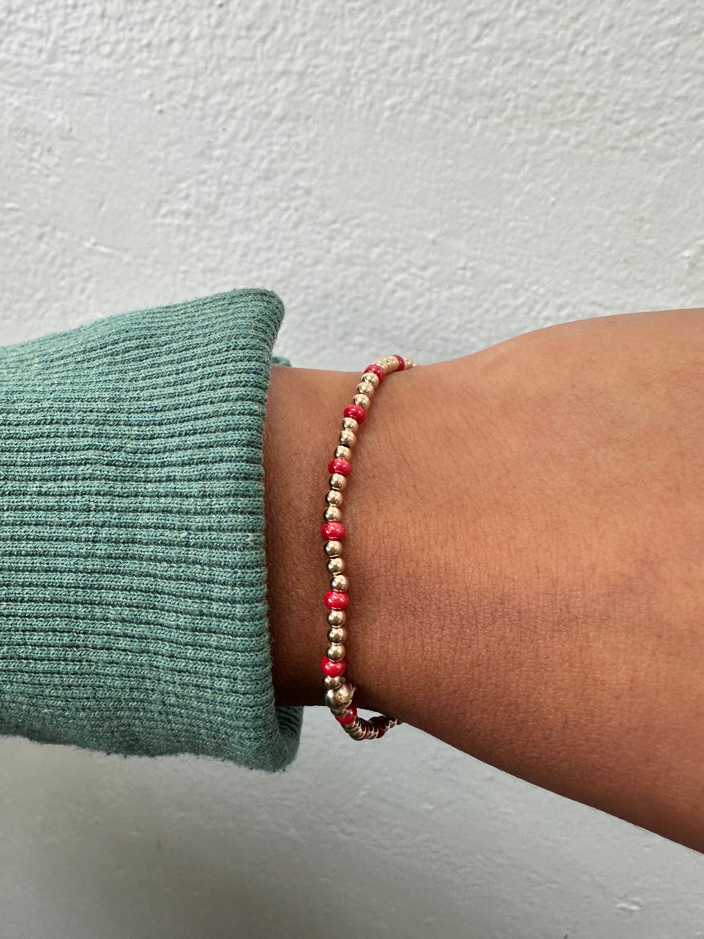 Gilded Coral Bracelet