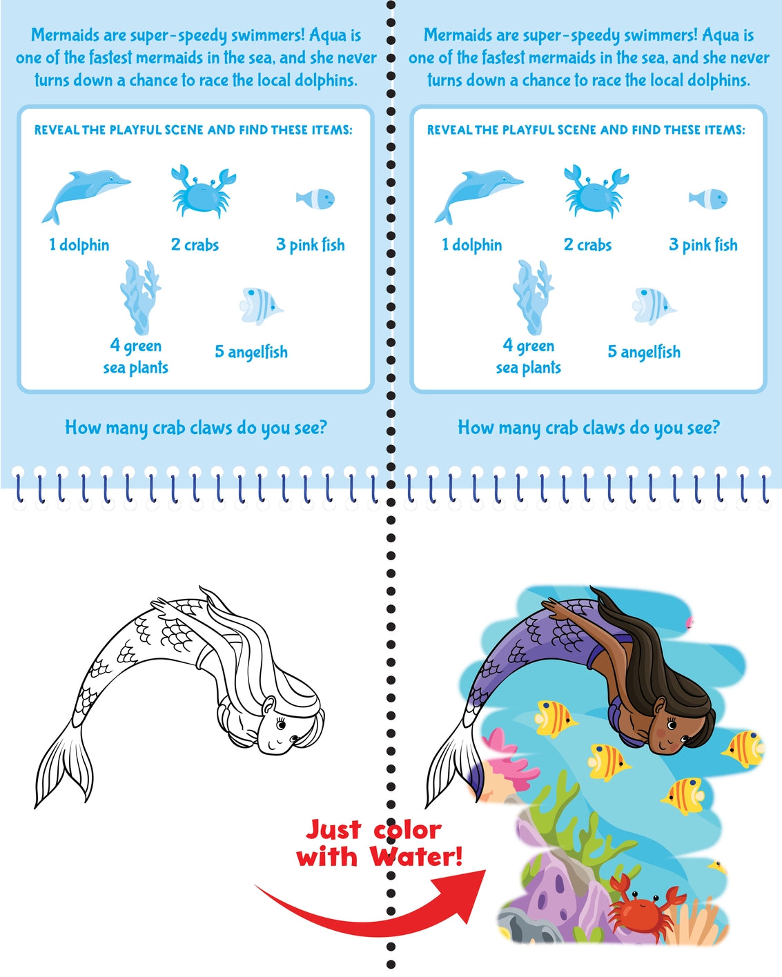 Color with Water: Mermaids