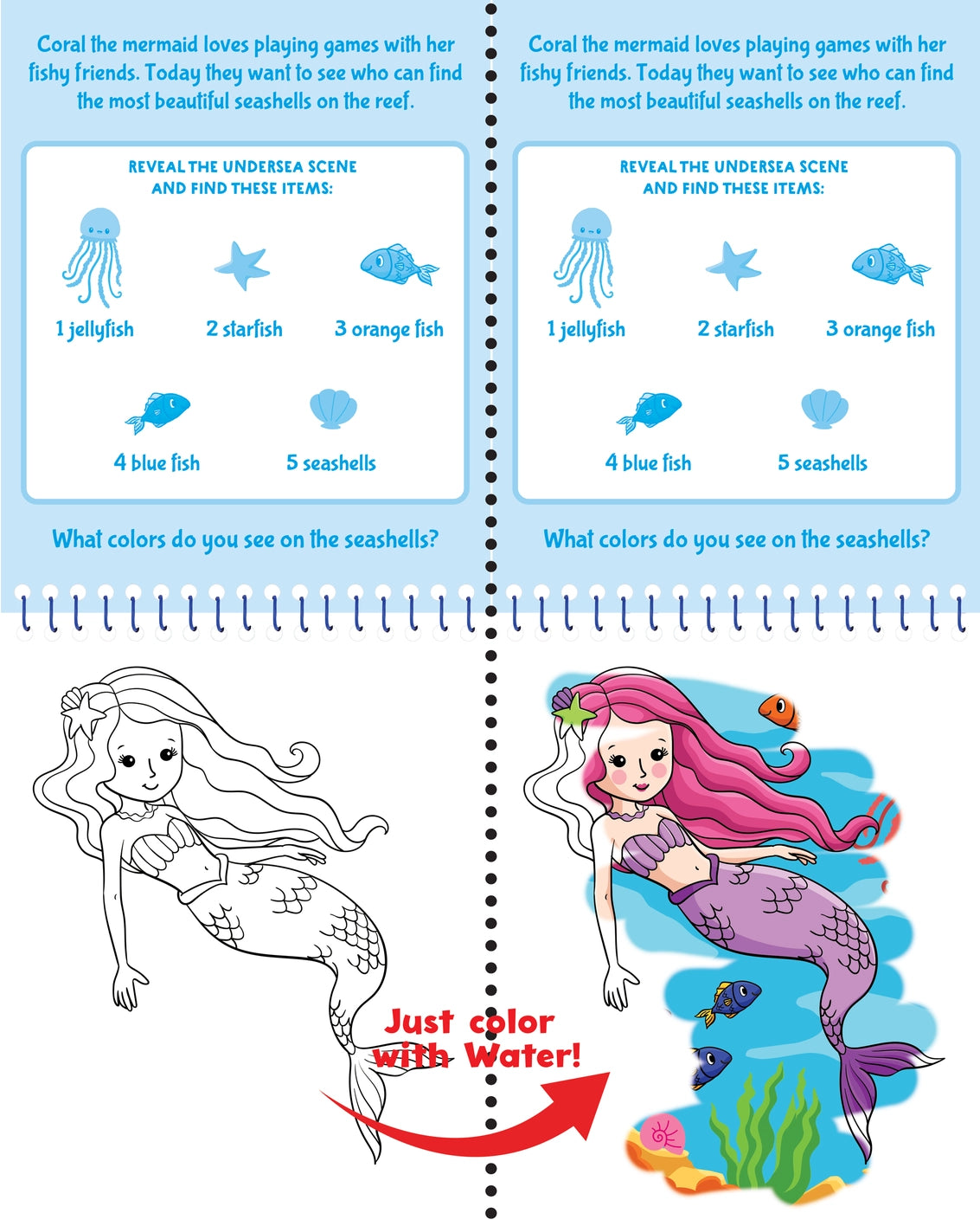 Color with Water: Mermaids