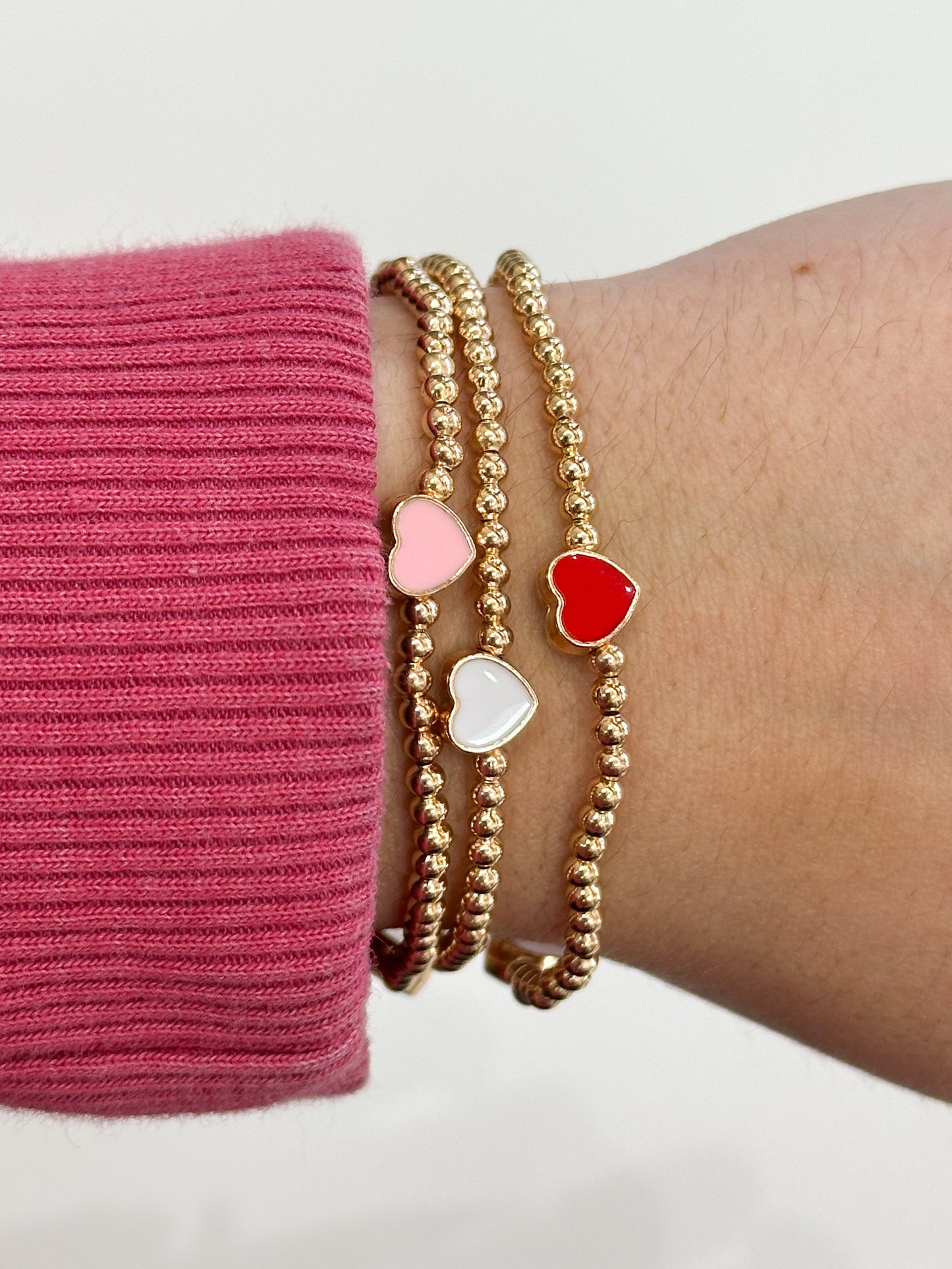 Ruby Heart Bracelet