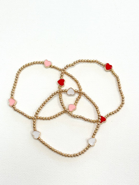 Pinky Heart Bracelet