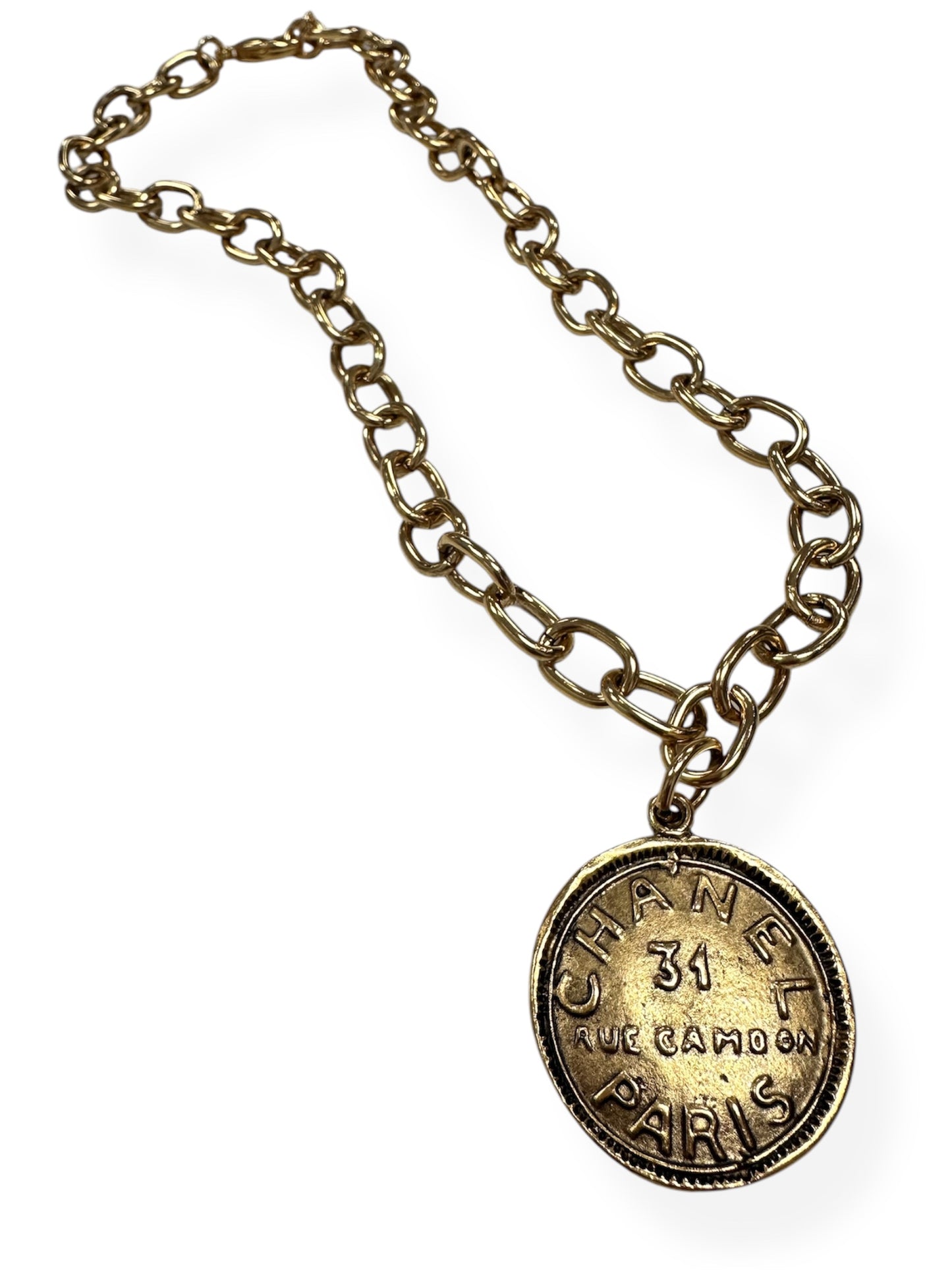 Yochi Chanel Coin Necklace