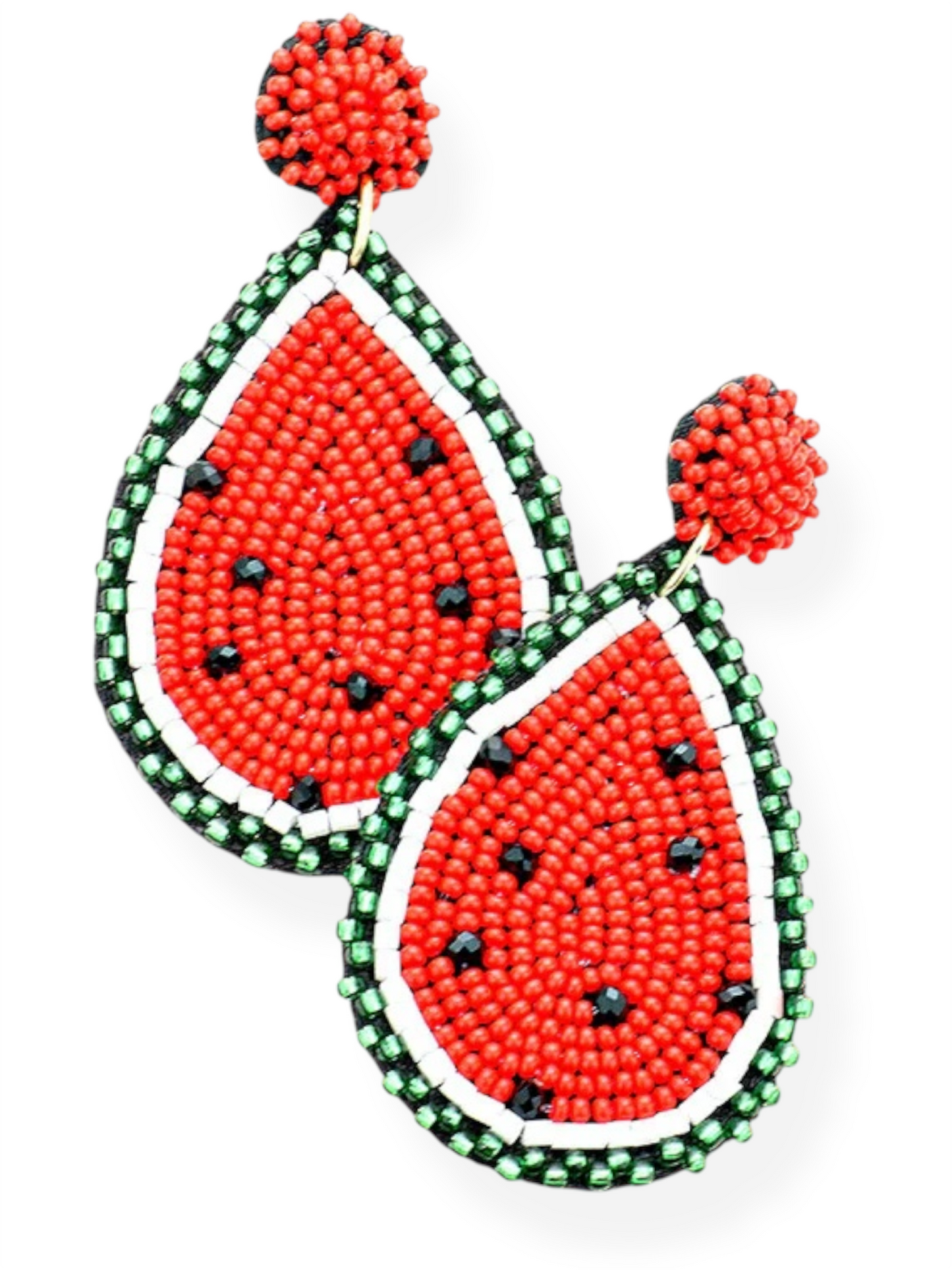 Teardrop Watermelon Earrings